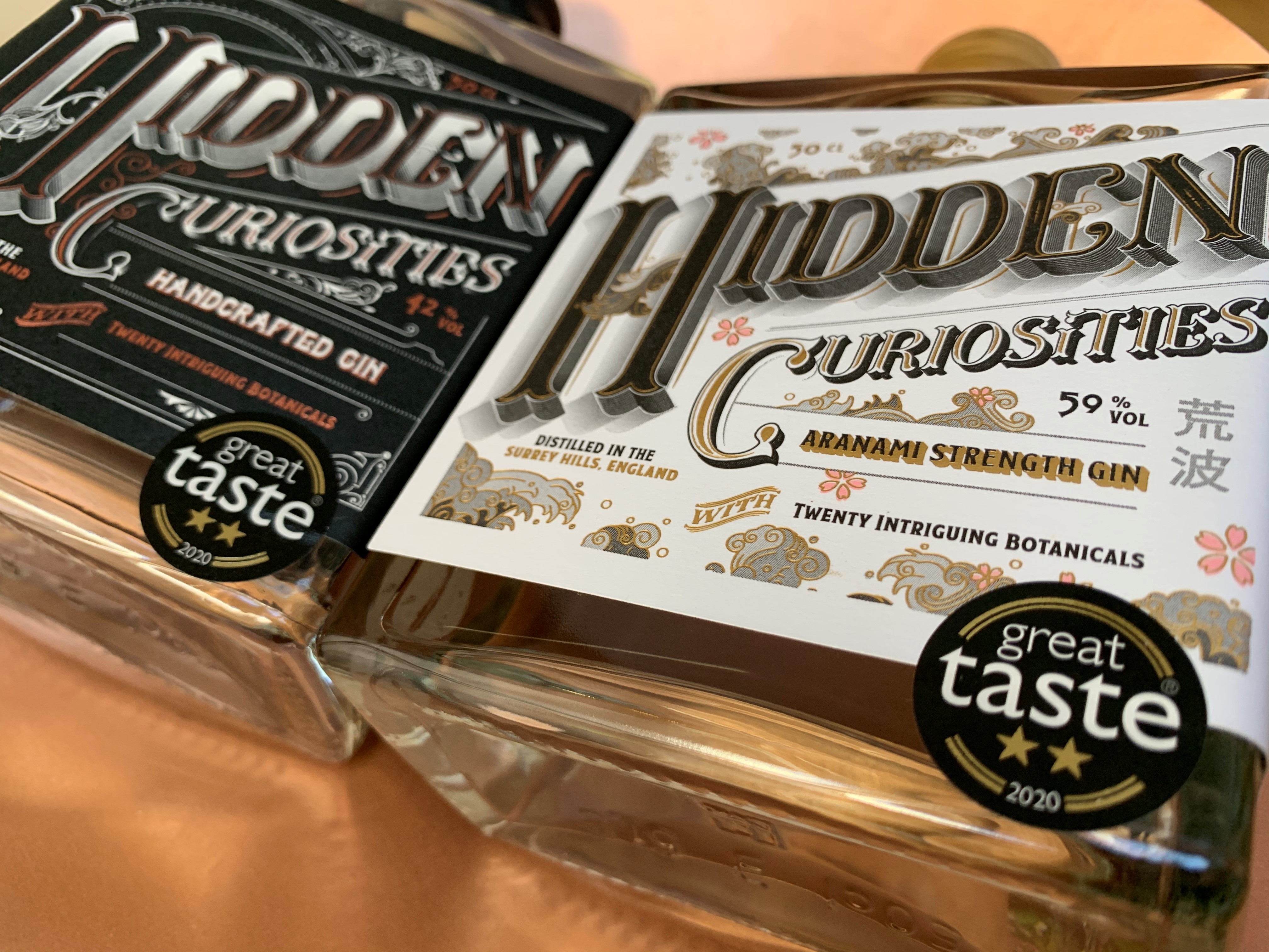 Hidden Curiosities Craft Gin Made in Surrey