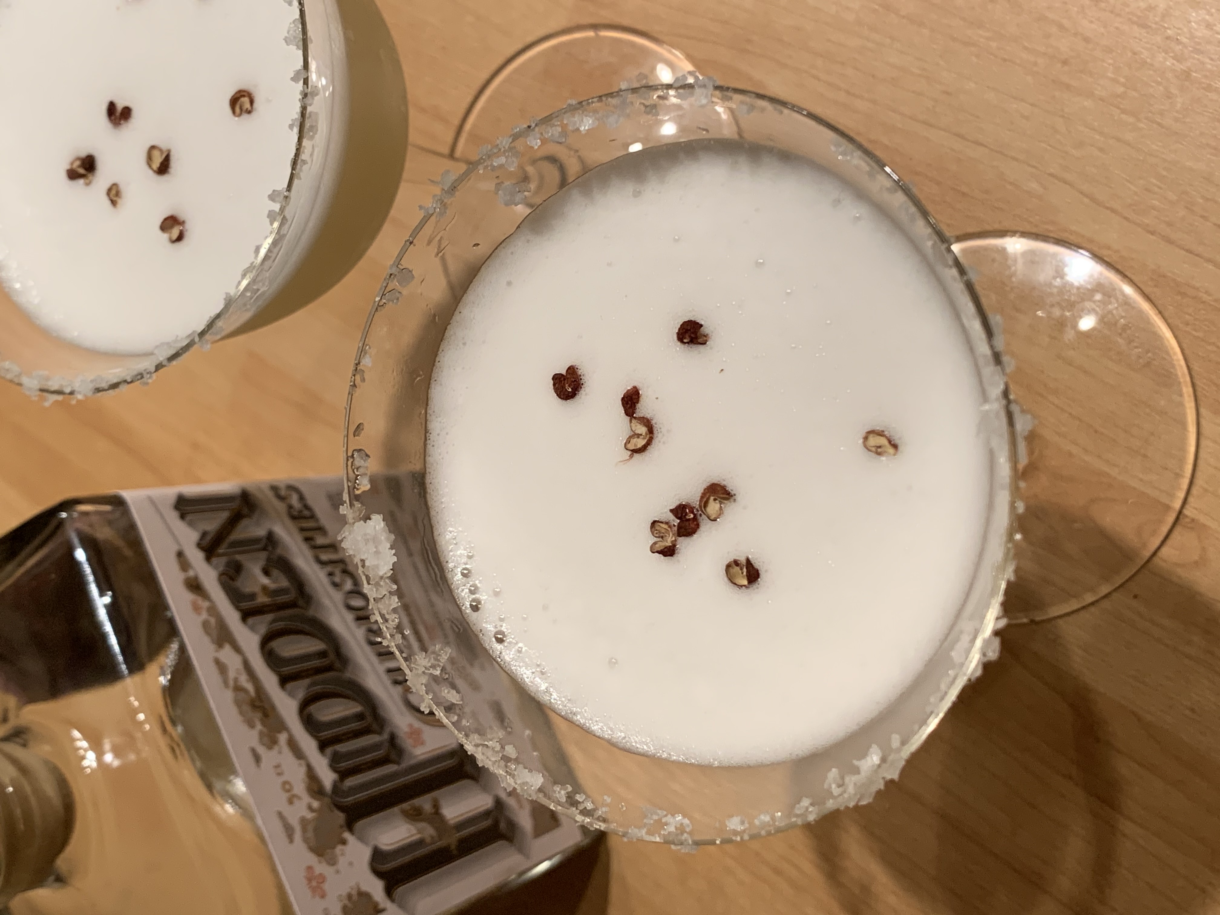 Hidden Curiosities Gin White Wave Cocktail Aranami Strength Sansho Pepper and Salt