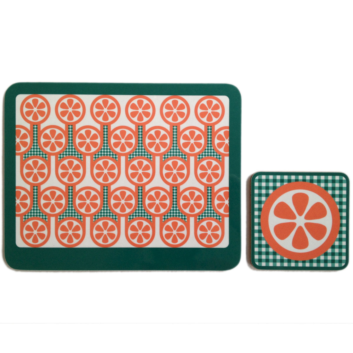 coaster & placemat set Oranges Hokolo