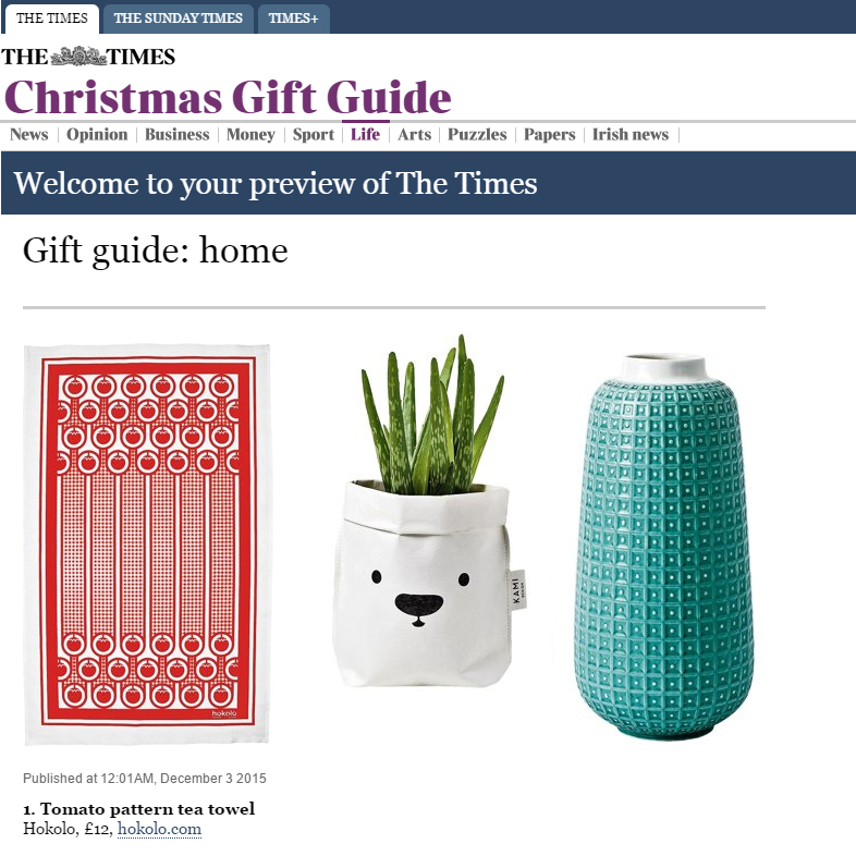 The Times Christmas Gift Guide