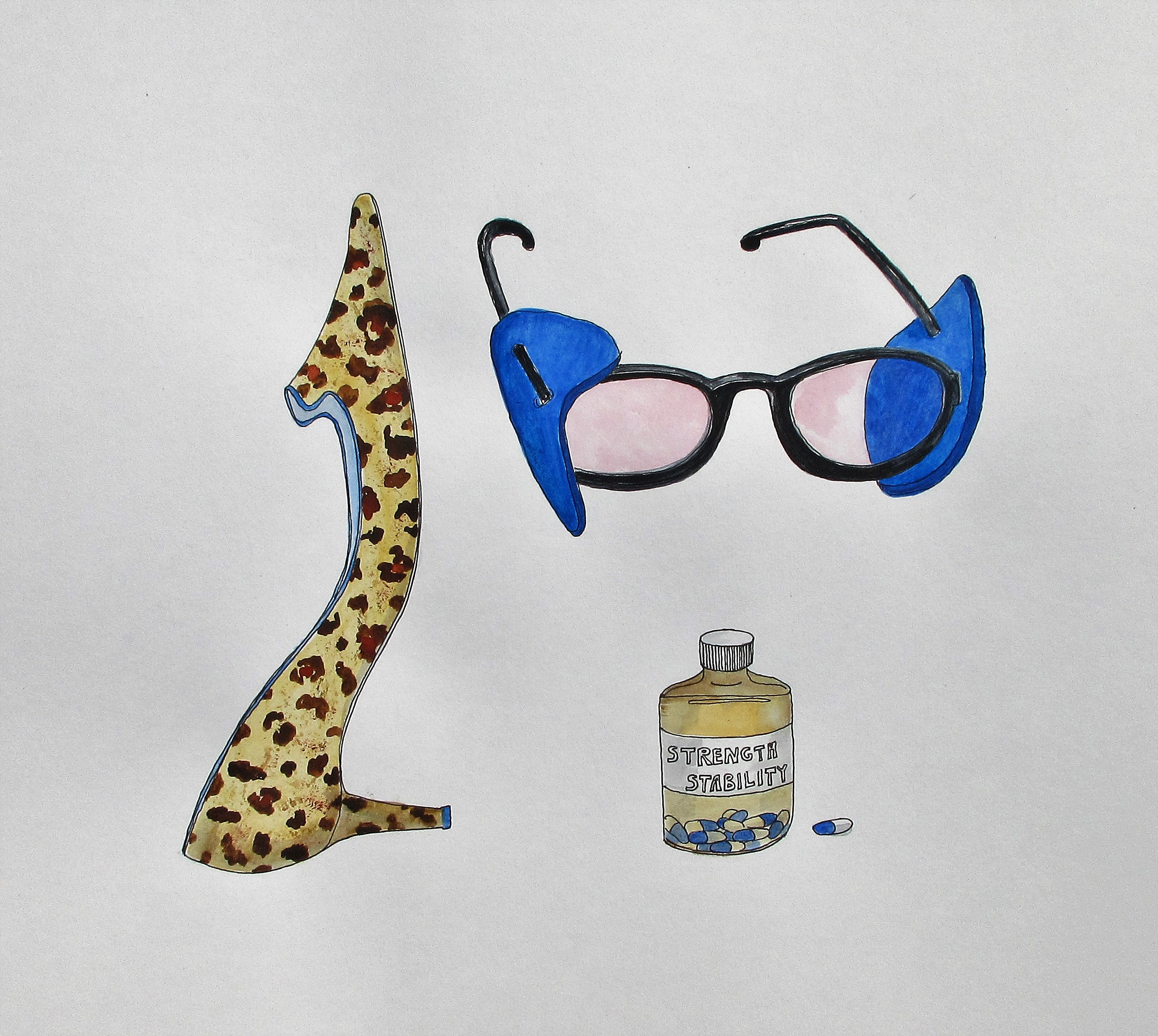 Keep taking the tablets by Mary Rouncefied at The Kane Gallery