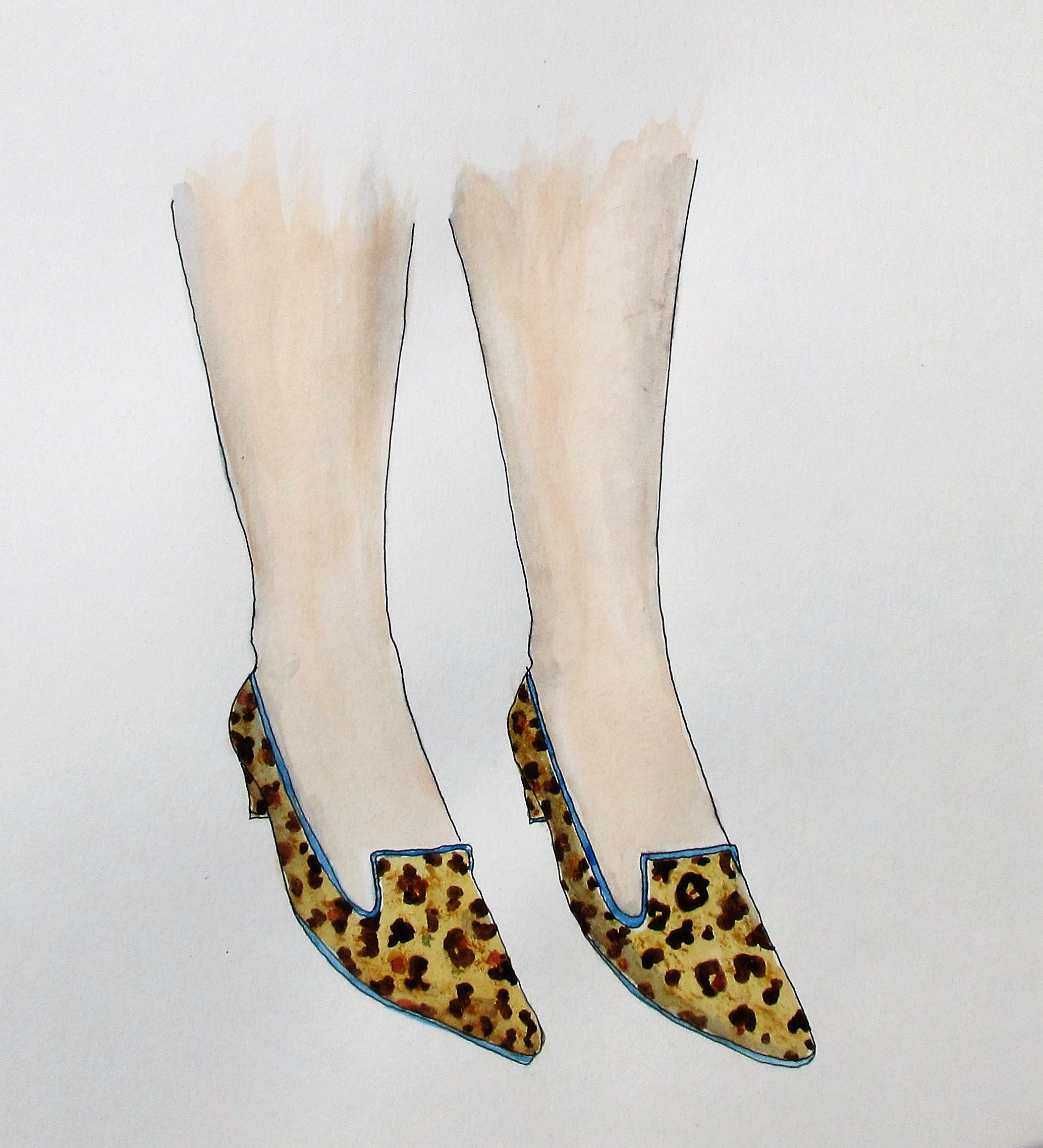 Two right feet by Mary Rouncefield at The Kane Gallery