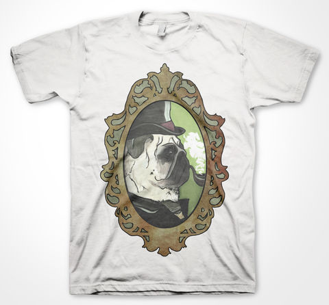 Pug,Charlotte Gittins, tshirt, shirt, graphic, tee, art, pug, cute