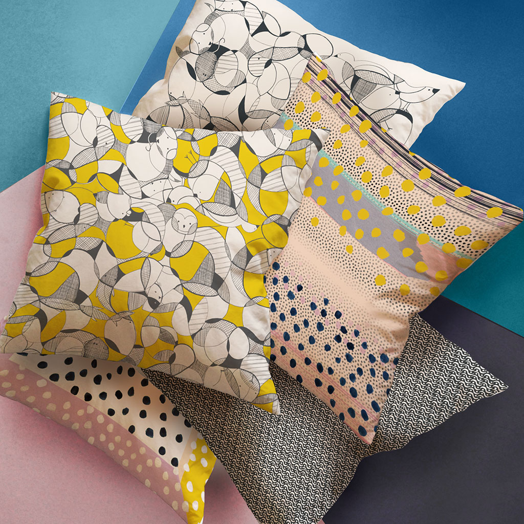 Jericho Design House Playful Collection Cushions Fabrics Prints Textiles