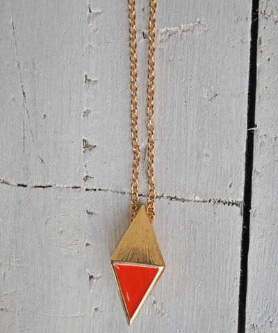 Girl,Next,Door,pendant,necklace, gold, geometric, triangle