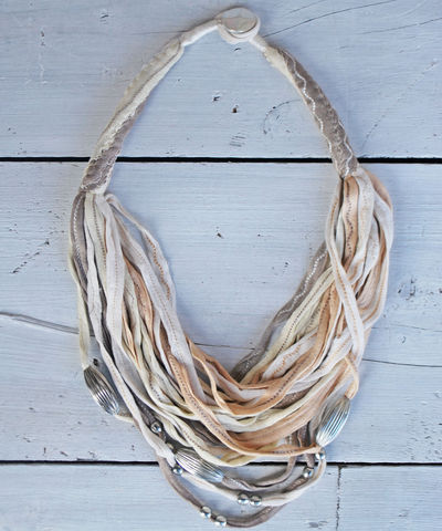Jersey,Shore,fabric, summer, scarf necklace, jersey
