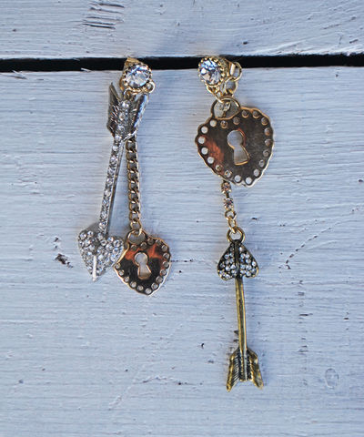 Cupids,Arrow,Earrings,hearts, arrows, earrings, dangle, drop