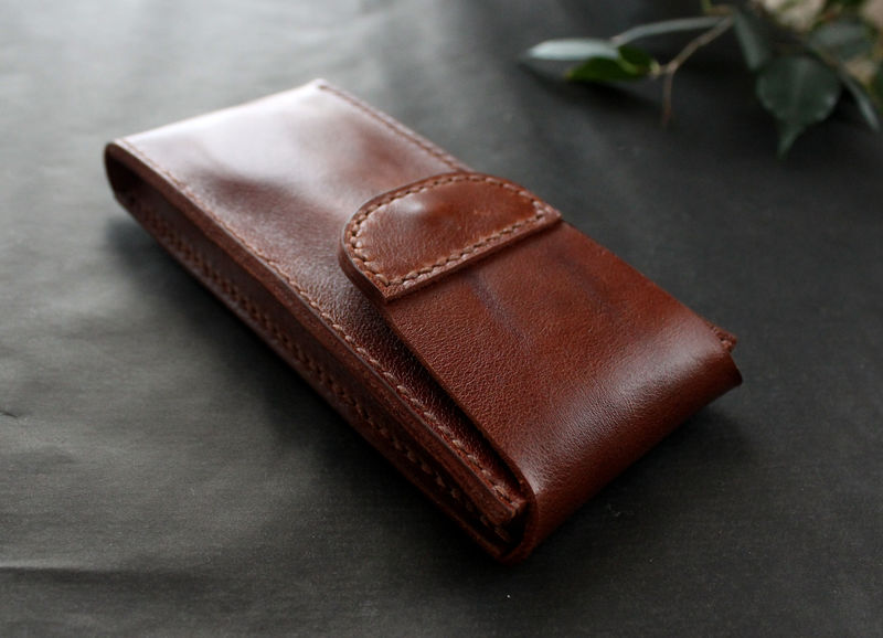 leather watch travel pouch