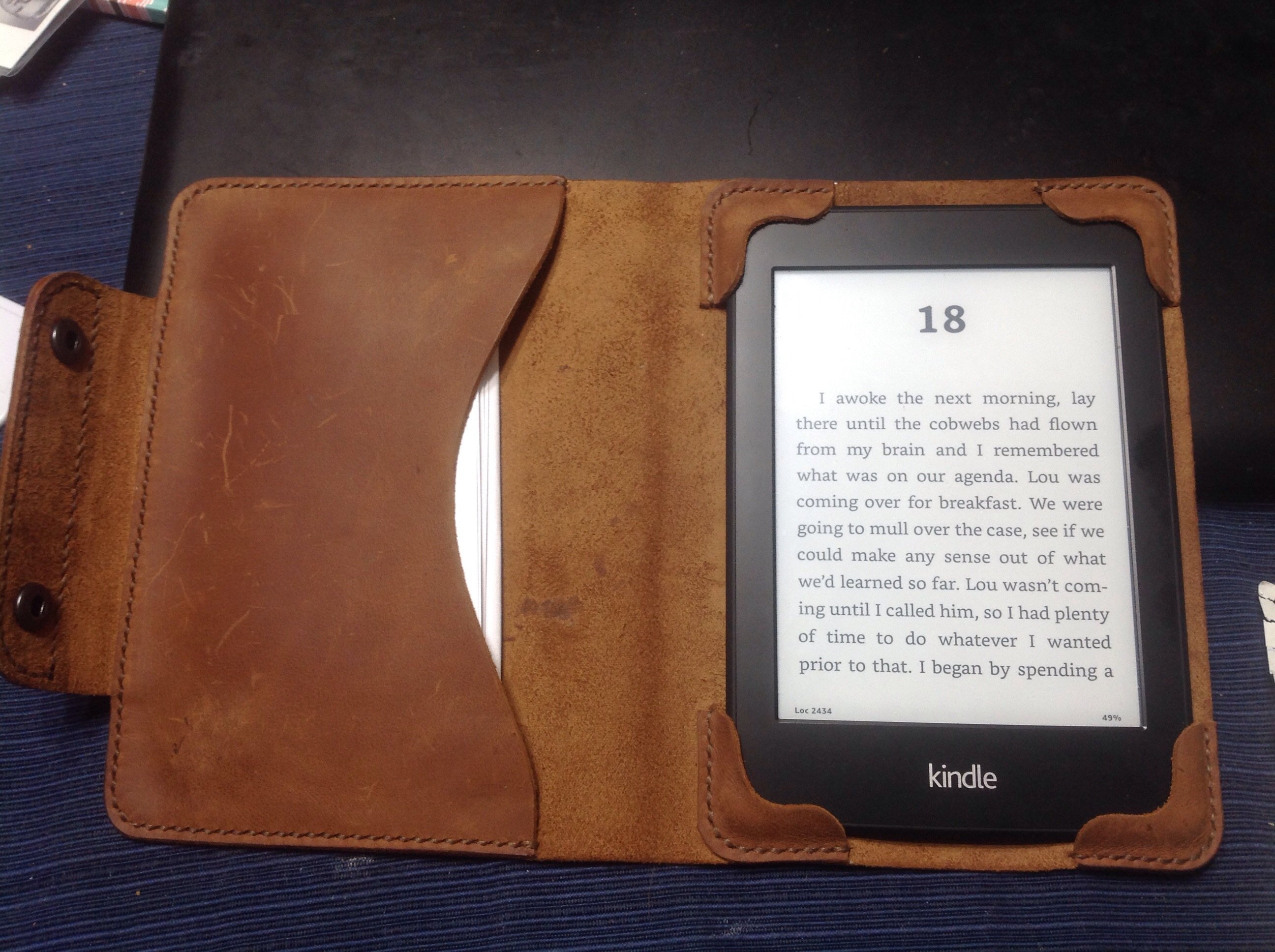 Kindle Paperwhite leather case