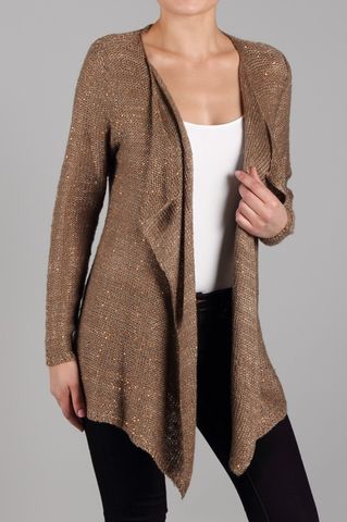 Cardigan,,open,front,,Gold,,Sequinned,,woven,Gold, cardigan, open front, dress up, dress down, casual, sequins, sequinned, classy, modest