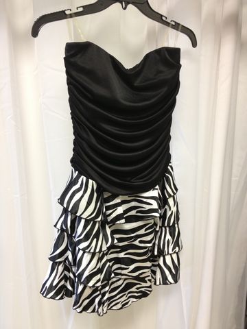 Strapless,Zebra,Print,Party,Dress,Zebra Print, Animal Print, Black, Dress, Little Black Dress, Animal Print Dress, Zebra Dress, Prom Dress, Homecoming Dress