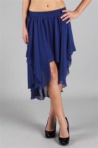 Royal,Blue,Hi-Low,Skirt, Hi-Low Skirt, Skirt, Royal Blue, Blue, Royal Blue Skirt, Flowy Skirt, Flowing Skirt