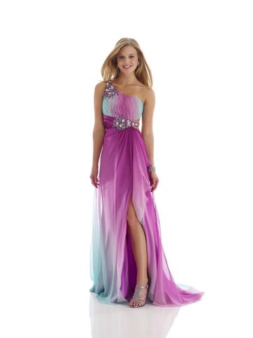 Morell,Maxi,Bicolour,Purple/Teal,Floor,Length,One,ShoulderFormal,Gown,Morell Maxi, Bicolour, Purple, Green, Floor Length, Formal Gown,  Coloured and Iridescent Beaded Embellishments, Fades Green to Purple and Back to Green, Prom Dress, Purple Prom Dress, Green Prom Dress, Bicolour Prom Dress, Homecoming Dress, Evening Dress