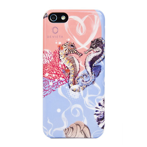 Devieta,Aquatic,Scene,IPhone,5,Case,Devieta Aquatic Scene IPhone 5 Case, Aquatic Scene IPhone 5 Case, Aquatic Scene Phone Case, Seahorse IPhone 5 Case, Seashell IPhone 5 Case, Coral IPhone 5 Case Heart Ribbon IPhone 5 Case