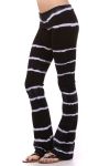 Yoga,Pants,,Black,and,White,Striped,Tie,Dye,Yoga Pants, Black Yoga Pants, White Yoga Pants, Striped Yoga Pants, Cotton, Cotton Pants, Athletic Pants