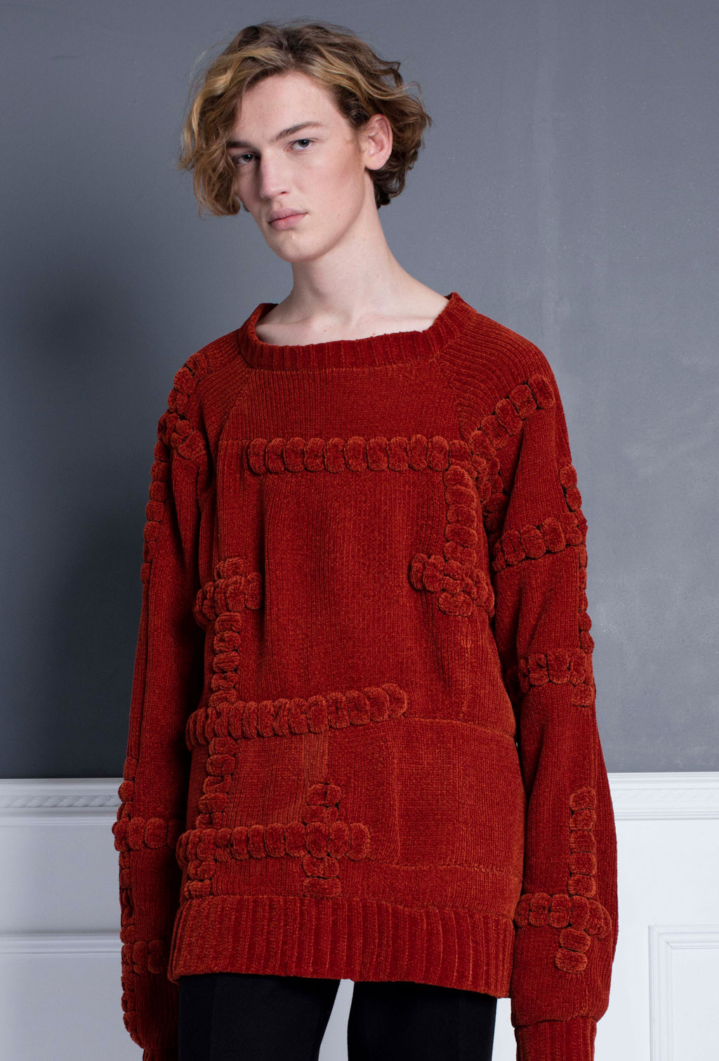 Oversized Part-Check Jumper