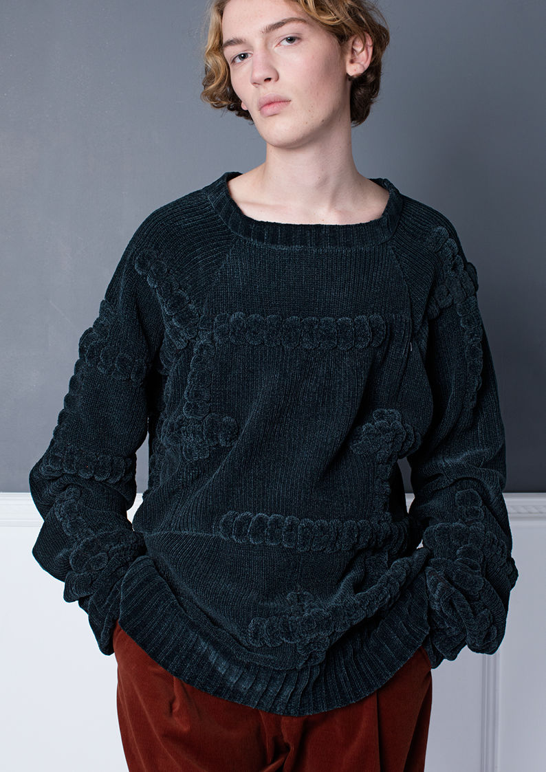 Oversized Part-Check Jumper