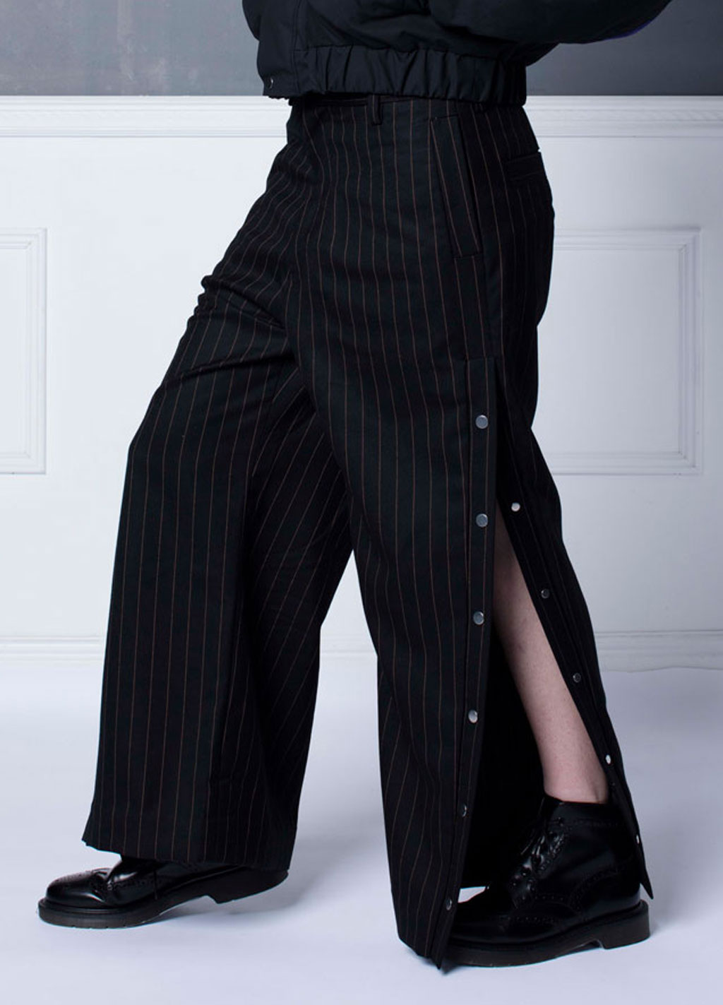 Side Snap Tailored Trousers
