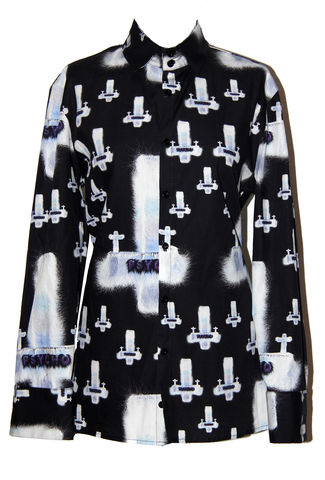 Psycho,Print,Shirt