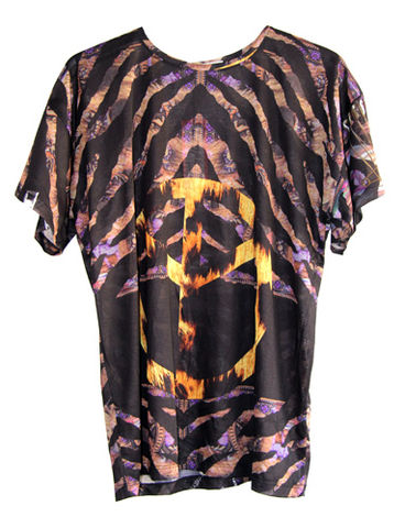 Peace,Tee,Leopard by Belle Sauvage Spring Summer 2013 Peace Tee. Ready to wear Fashion. Belle Sauvage London.