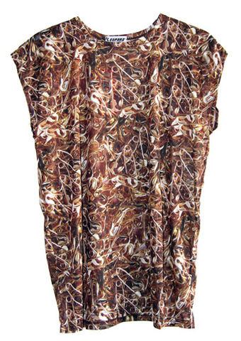 Sleeveless,Tee,Safety,Pins,Leopard by Belle Sauvage Spring Summer 2013 Sleeveless Tee Safety Pins. Ready to wear Fashion. Belle Sauvage London.