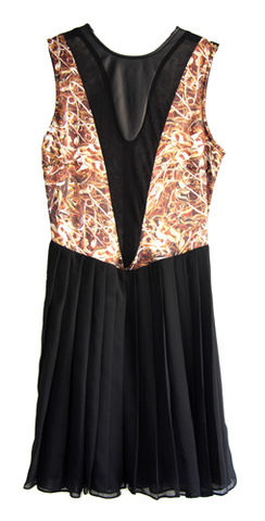 Deep,V,dress,Safety,Pins,Leopard by Belle Sauvage Spring Summer 2013 Deep V dress Safety Pins. Ready to wear Fashion. Belle Sauvage London.