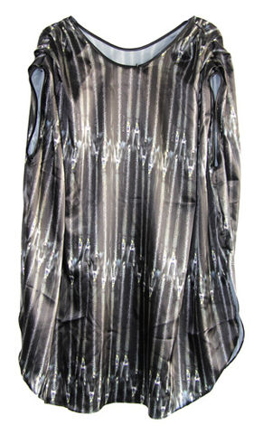 Poncho,Dress,Satin,Zips,Leopard by Belle Sauvage Spring Summer 2013 Poncho Dress Satin Zips. Ready to wear Fashion. Belle Sauvage London.