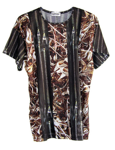 Zip,and,Safety,Pins,Tee,Leopard by Belle Sauvage Spring Summer 2013 Zip and Safety Pins Tee. Ready to wear Fashion. Belle Sauvage London.