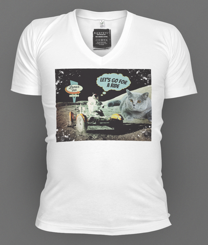 Luna,Ride,deep v-neck, deep v-neck graphic t-shirts, mens graphic t-shirt, graphic t-shirts, tees, slim fit, mens, danyeyi, organic, graphic tees, uk,  wearable art,  independent label