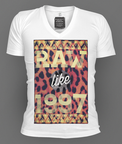 Raw,90's,deep v-neck, deep v-neck graphic t-shirts, mens graphic t-shirt, graphic t-shirts, tees, slim fit, mens, danyeyi, organic, graphic tees, uk,  wearable art,  independent label