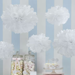 Tissue,Paper,Pom,Poms,-,Vintage,Lace,Christmas favours, pom poms, wedding decoration, vintage wedding