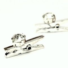 12,X,Silver,Peg,Card,Holder,with,large,Diamante,shabby chic wedding, vintage wedding