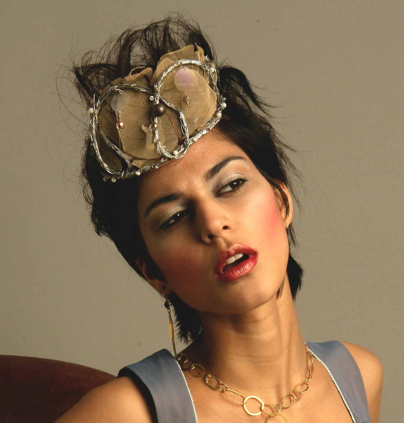 My understated crown, along with my handcrafted Coco gold chain necklace made in London with recycled 18ct gold
