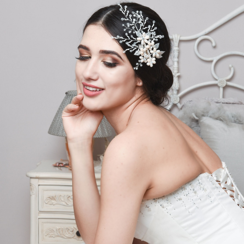 Vintage Pearl And Crystal Wedding Headpiece Tiarasandteirs