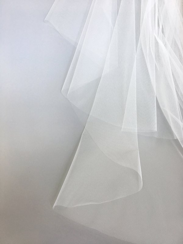 bespoke wedding veils, bridal veils, bespoke plain cut edge wedding veil, veils