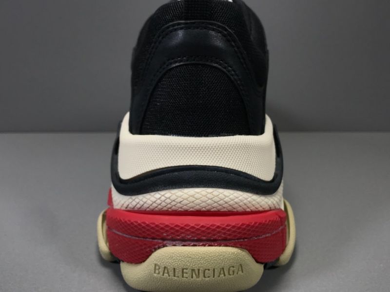 Black/Red balenciaga triple s The Shoe Box