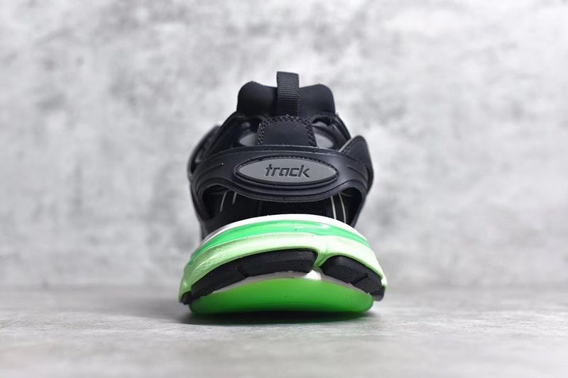 Black, green balenciaga tracks - The Shoe Box