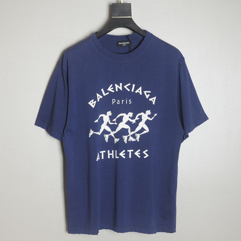 BALENCIAGA (バレンシアガ)Blue Athletic T-Shirt BALENCIAGA Blue Athletic T-Shirt