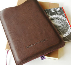 Classic,Leather,Sleeve,for,iPad,Mini,(personalised),iPad Mini sleeve, Classic Leather, Sleeve for iPad Mini, Bookery, Heather Weston, personalised