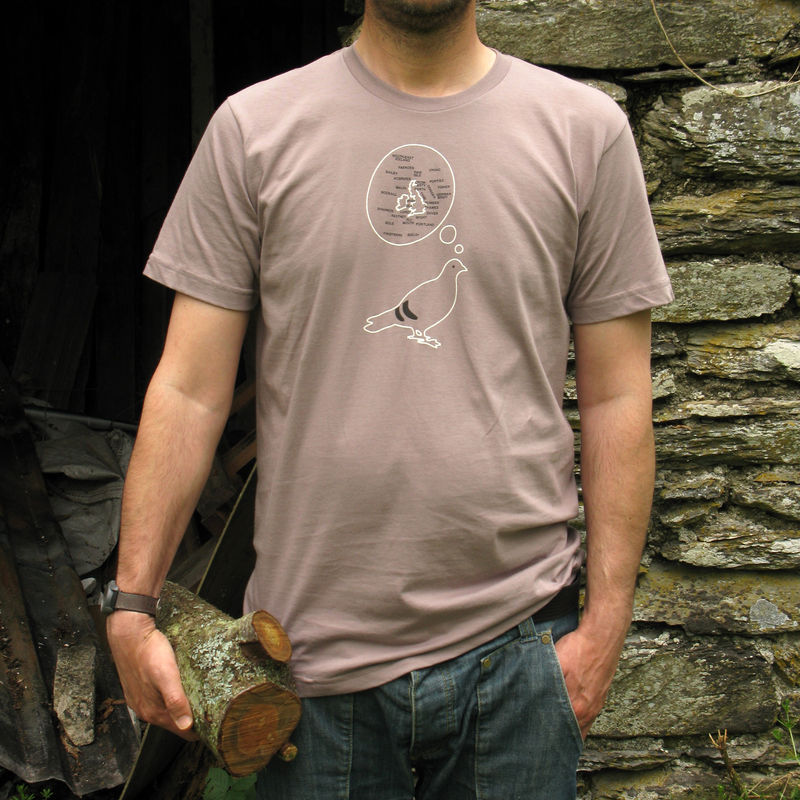 Thinking Pigeon Mens Organic Cotton Tshirt - product images  of 
