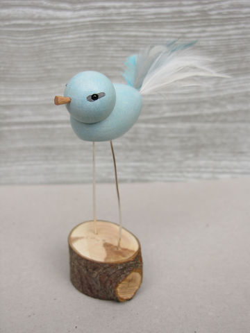Handmade,Bird,-,Duck,Egg,Blue,bird decoration, bird ornament, wooden bird, bluebird,duck egg blue,something blue, handmade bird, uk, loglike