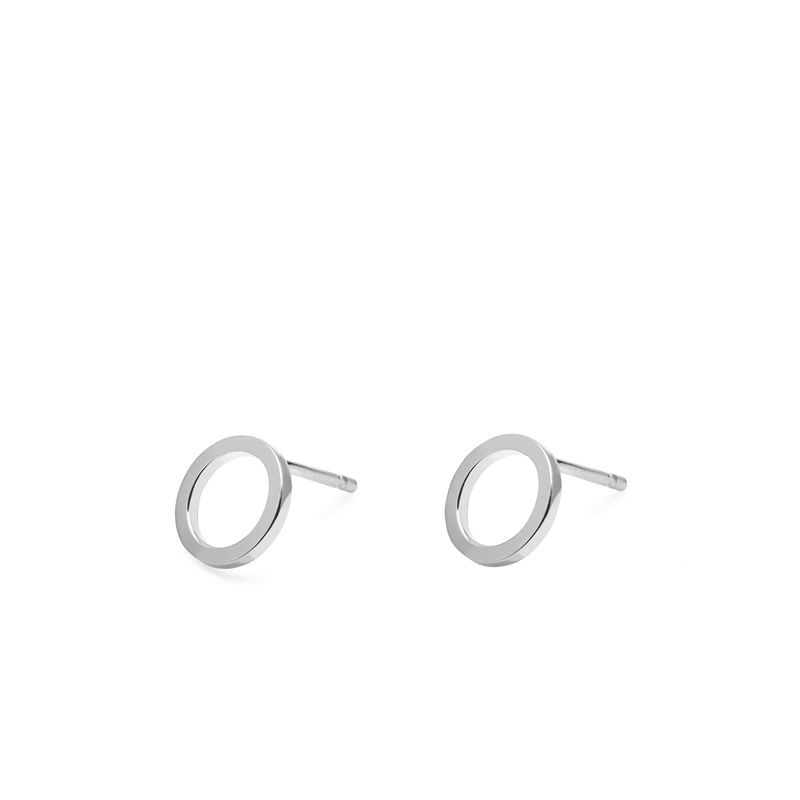 Mini Circle Earrings Silver Myia Bonner Mini Circle Earrings Silver Product Images Of