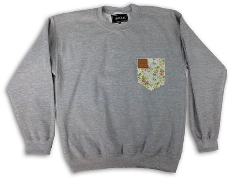 La,Fleur,Grey,Crew,mens,streetwear,urban,london,fashion,tshirts,skate