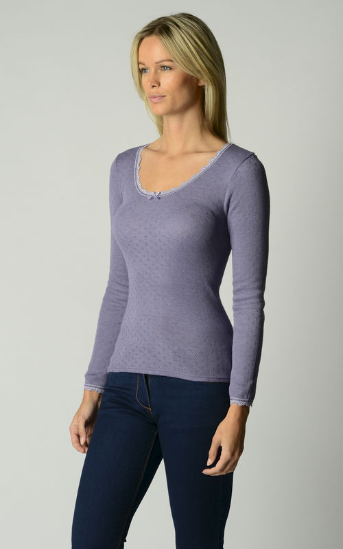 Now 60% Off + MORE Colours!! In Our Brushed Scallop Lace Top - product image  