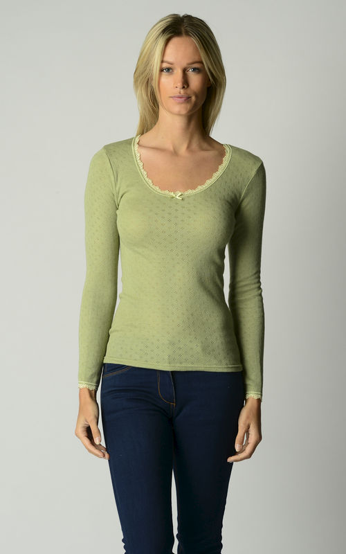 Now 60% Off + MORE Colours!! In Our Brushed Scallop Lace Top - product image  