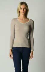 Now 60% Off + MORE Colours!! In Our Brushed Scallop Lace Top - product images 1 of 13