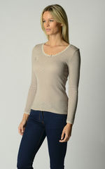 Now 60% Off + MORE Colours!! In Our Brushed Scallop Lace Top - product images 2 of 13