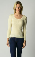 Now 60% Off + MORE Colours!! In Our Brushed Scallop Lace Top - product images 3 of 13