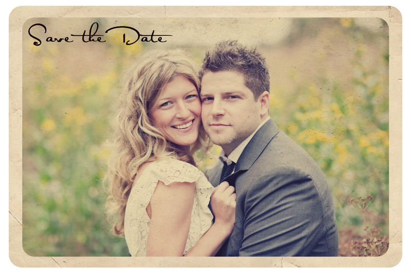 Tricia - 4x6 Vintage Photo Save the Date Postcard - product images  of 