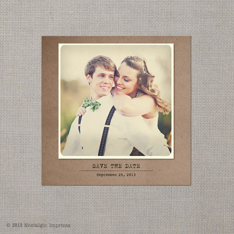 Yasmine,-,5x5,Vintage,Photo,Save,the,Date,Card,vintage save the date, Weddings, Card, save the date, custom photo card, photo save the date card, photo card, vintage card, 4x6, postcard, post card, retro